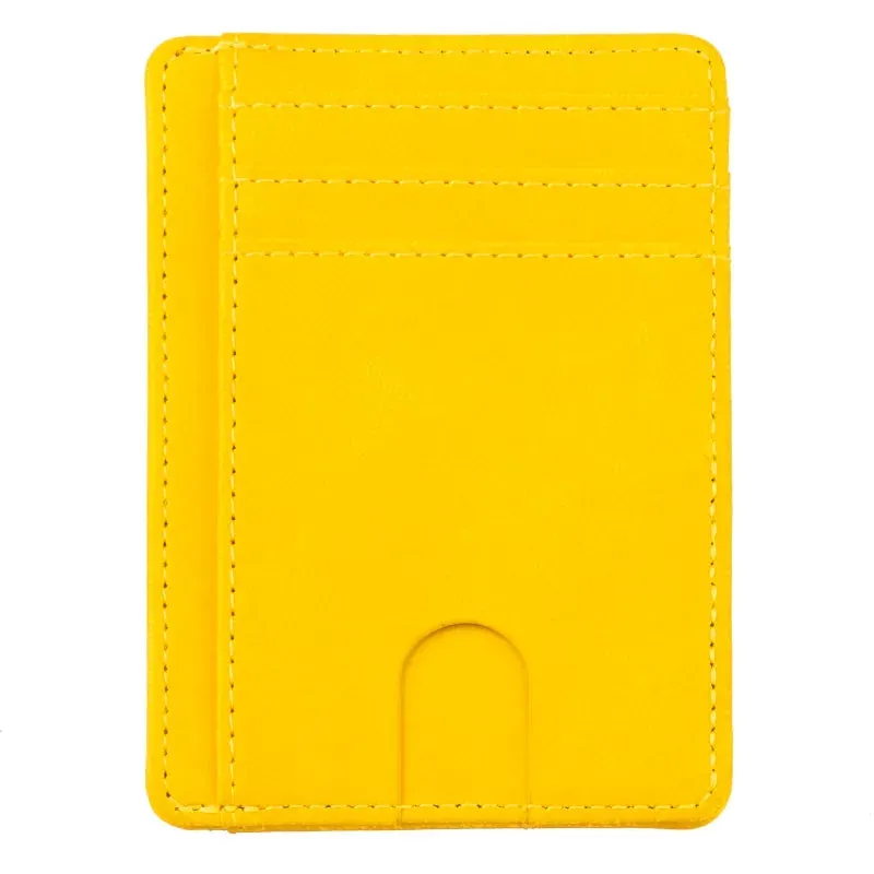 THINKTHENDO Slim RFID Blocking Leather Wallet Credit ID Card Holder Purse Money Case for Men Women 2020 Fashion Bag 11.5x8x0.5cm