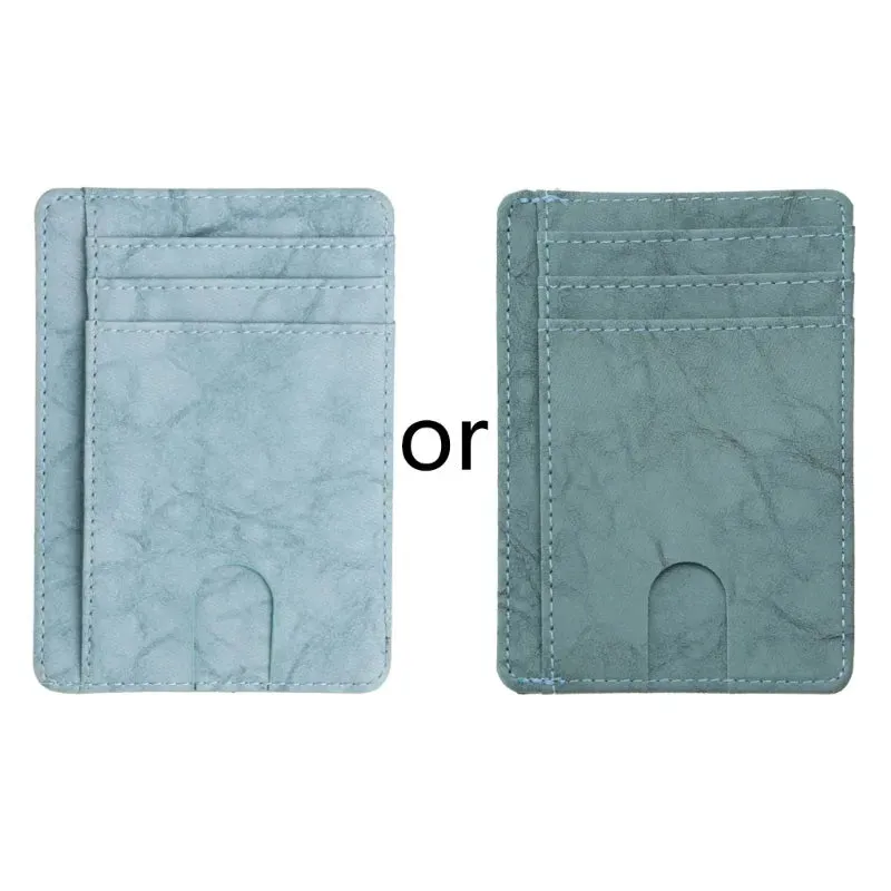 THINKTHENDO Slim RFID Blocking Leather Wallet Credit ID Card Holder Purse Money Case for Men Women 2020 Fashion Bag 11.5x8x0.5cm