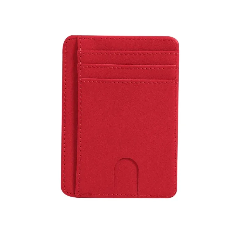 THINKTHENDO Slim RFID Blocking Leather Wallet Credit ID Card Holder Purse Money Case for Men Women 2020 Fashion Bag 11.5x8x0.5cm