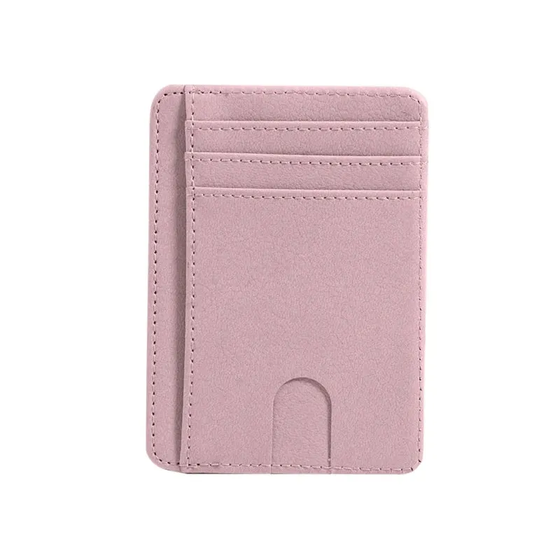 THINKTHENDO Slim RFID Blocking Leather Wallet Credit ID Card Holder Purse Money Case for Men Women 2020 Fashion Bag 11.5x8x0.5cm