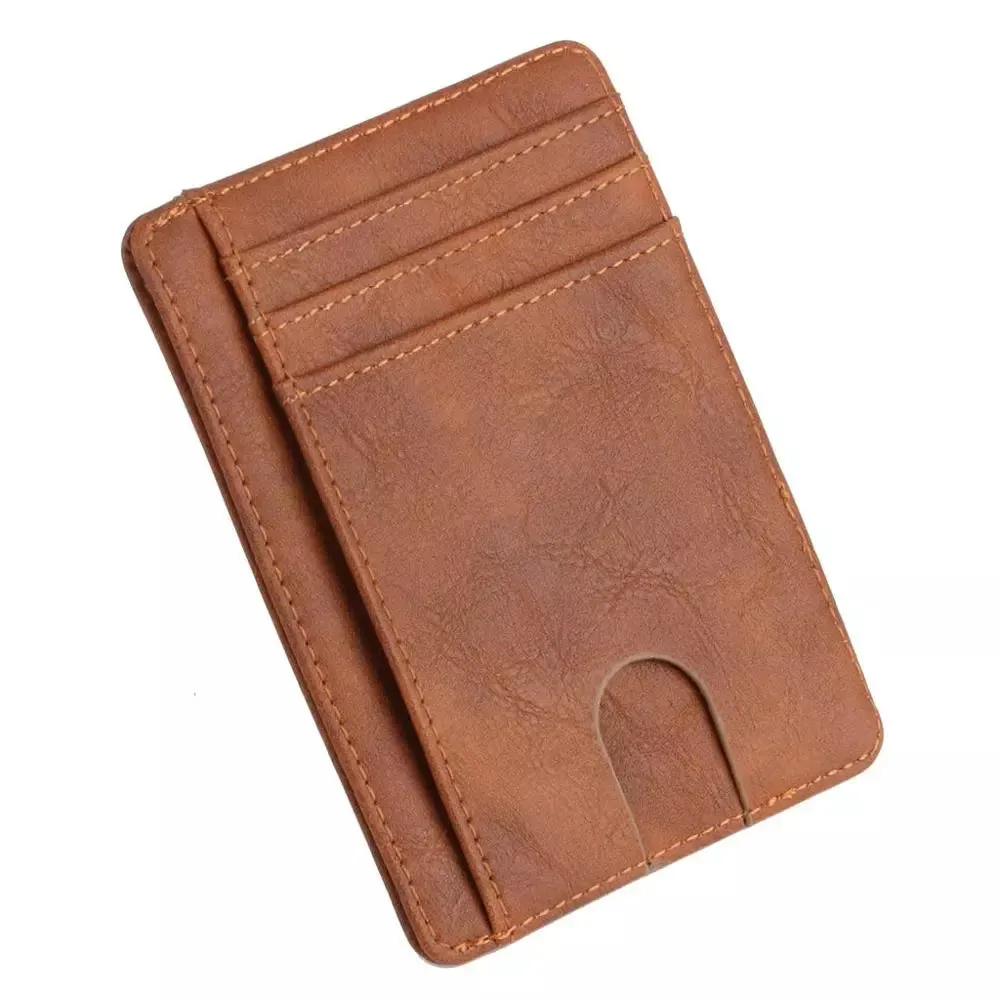 THINKTHENDO Slim RFID Blocking Leather Wallet Credit ID Card Holder Purse Money Case for Men Women 2020 Fashion Bag 11.5x8x0.5cm