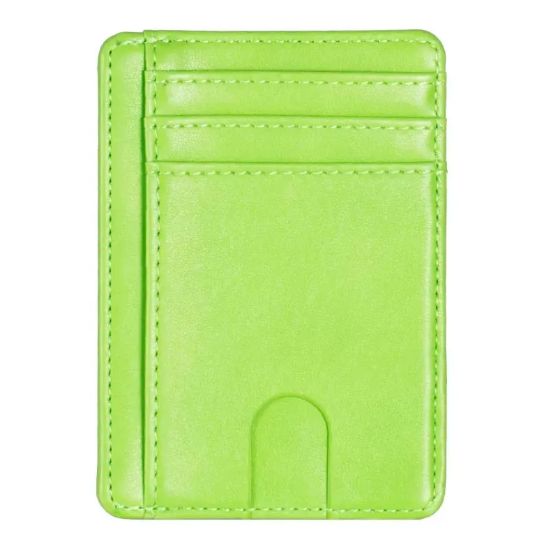 THINKTHENDO Slim RFID Blocking Leather Wallet Credit ID Card Holder Purse Money Case for Men Women 2020 Fashion Bag 11.5x8x0.5cm