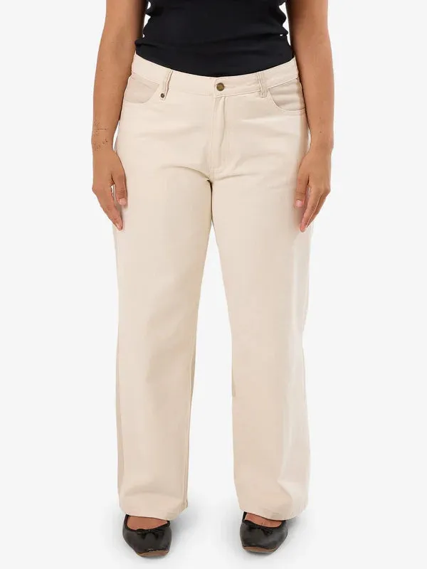 Thrills Pieces Billie Low Jean - Alabaster