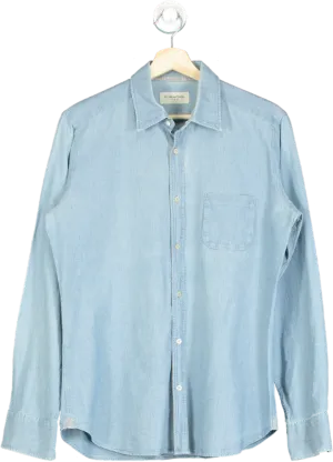 Tintoria Mattei Light Blue Denim Shirt UK 40