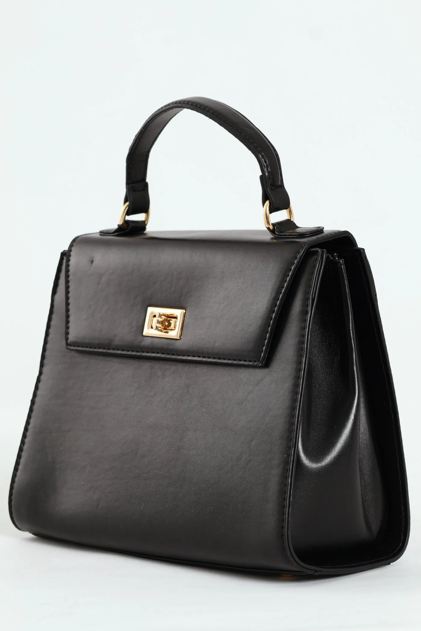 Top Handle Satchel - Black
