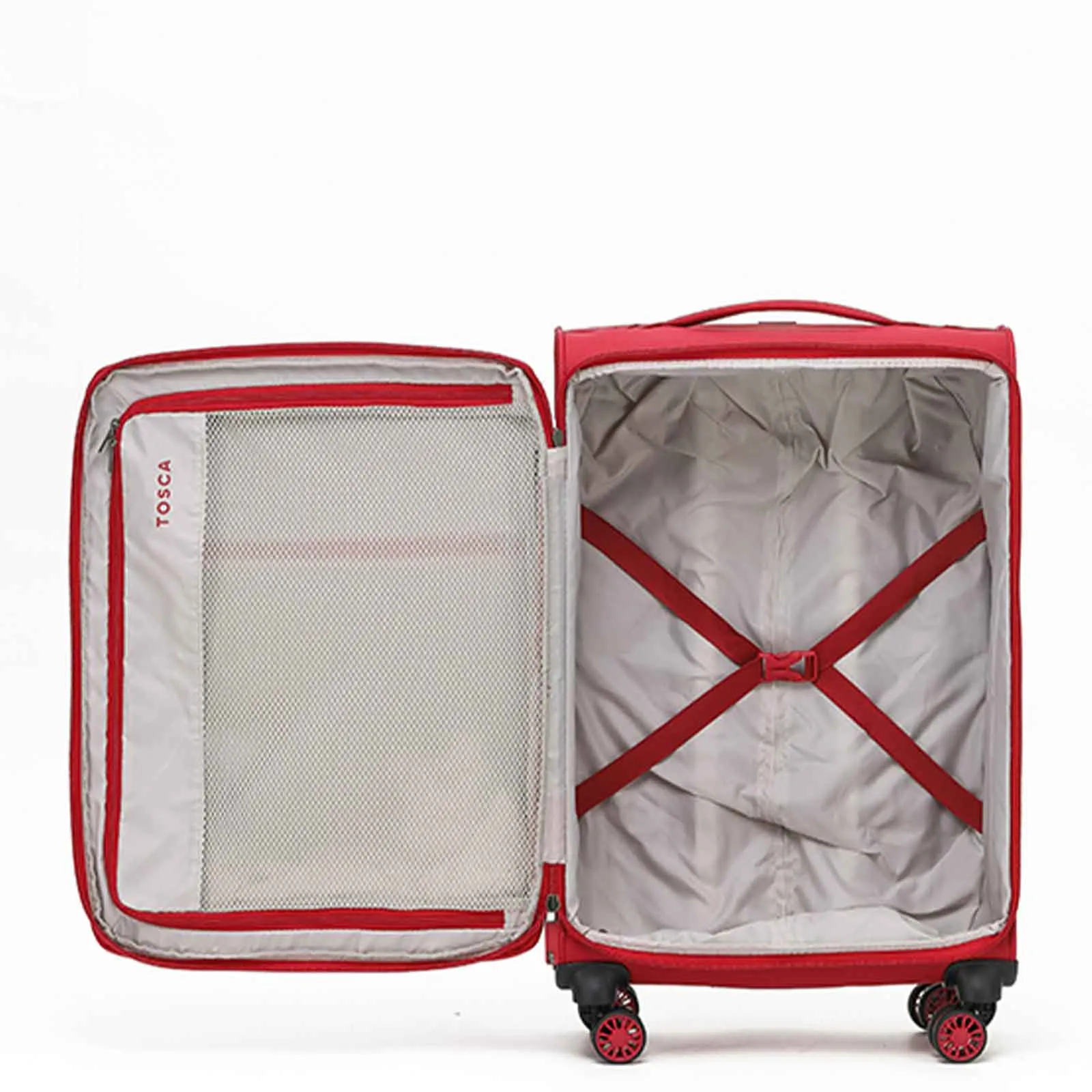 Tosca So-Lite 4W 67cm Medium Suitcase Red