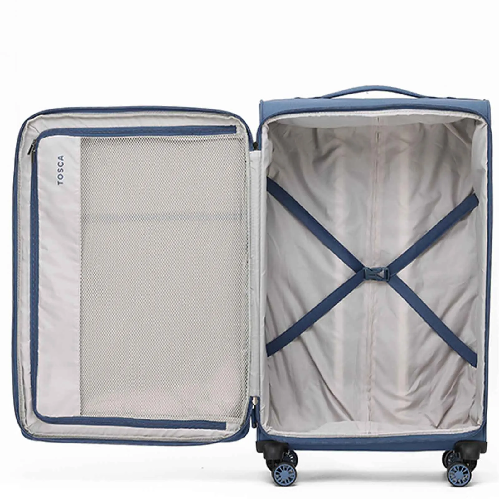 Tosca So-Lite 4W 79cm Large Suitcase Blue