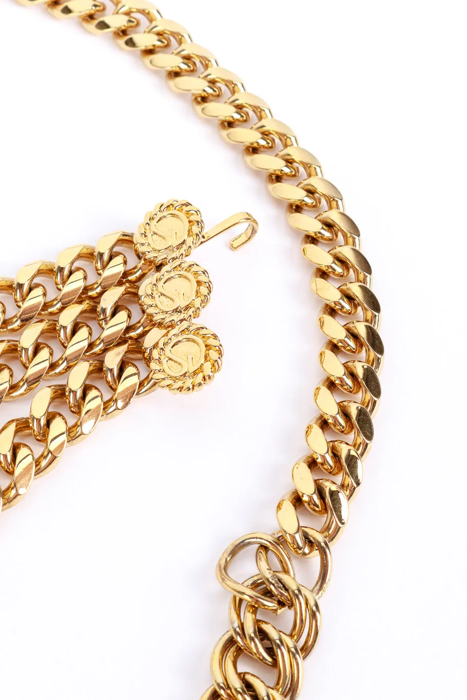 Triple Chain Logo Belt