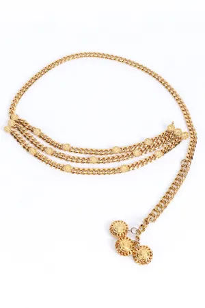 Triple Chain Logo Belt