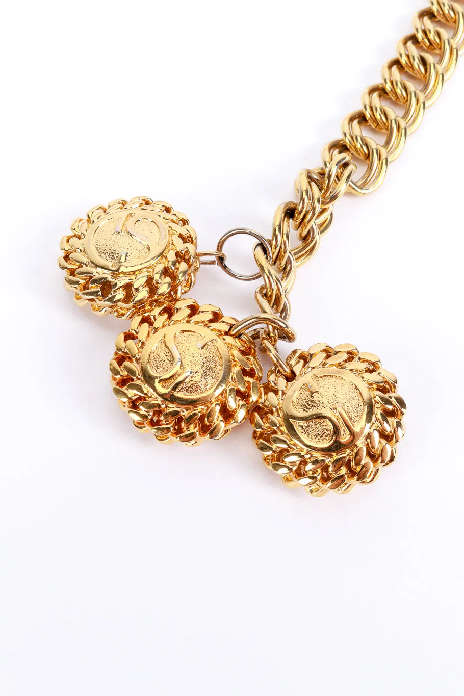 Triple Chain Logo Belt