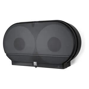Twin 9" Jumbo Tissue Dispenser Core Only  - Black Translucent - RD0027-02