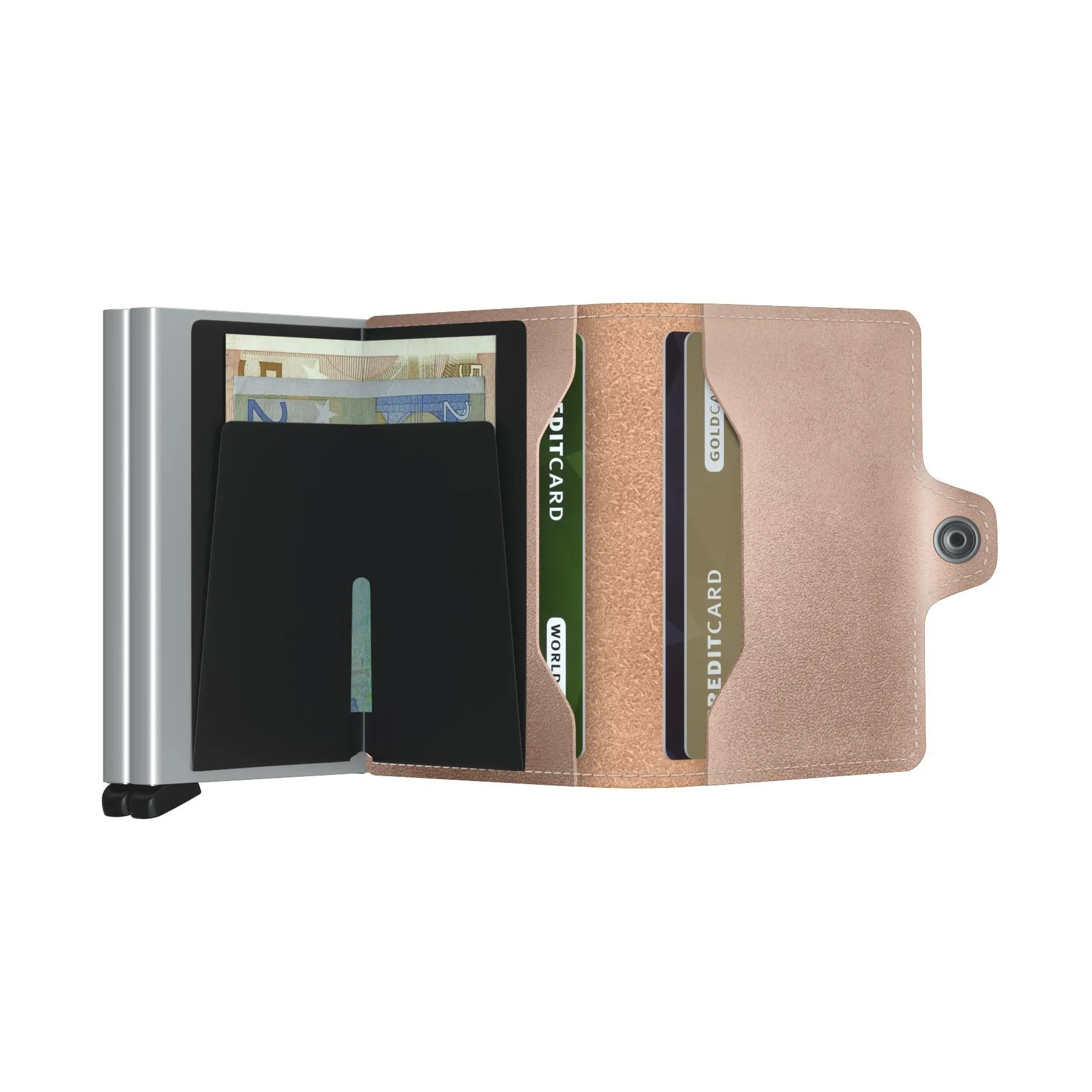 TWINWALLET METALLIC ROSE