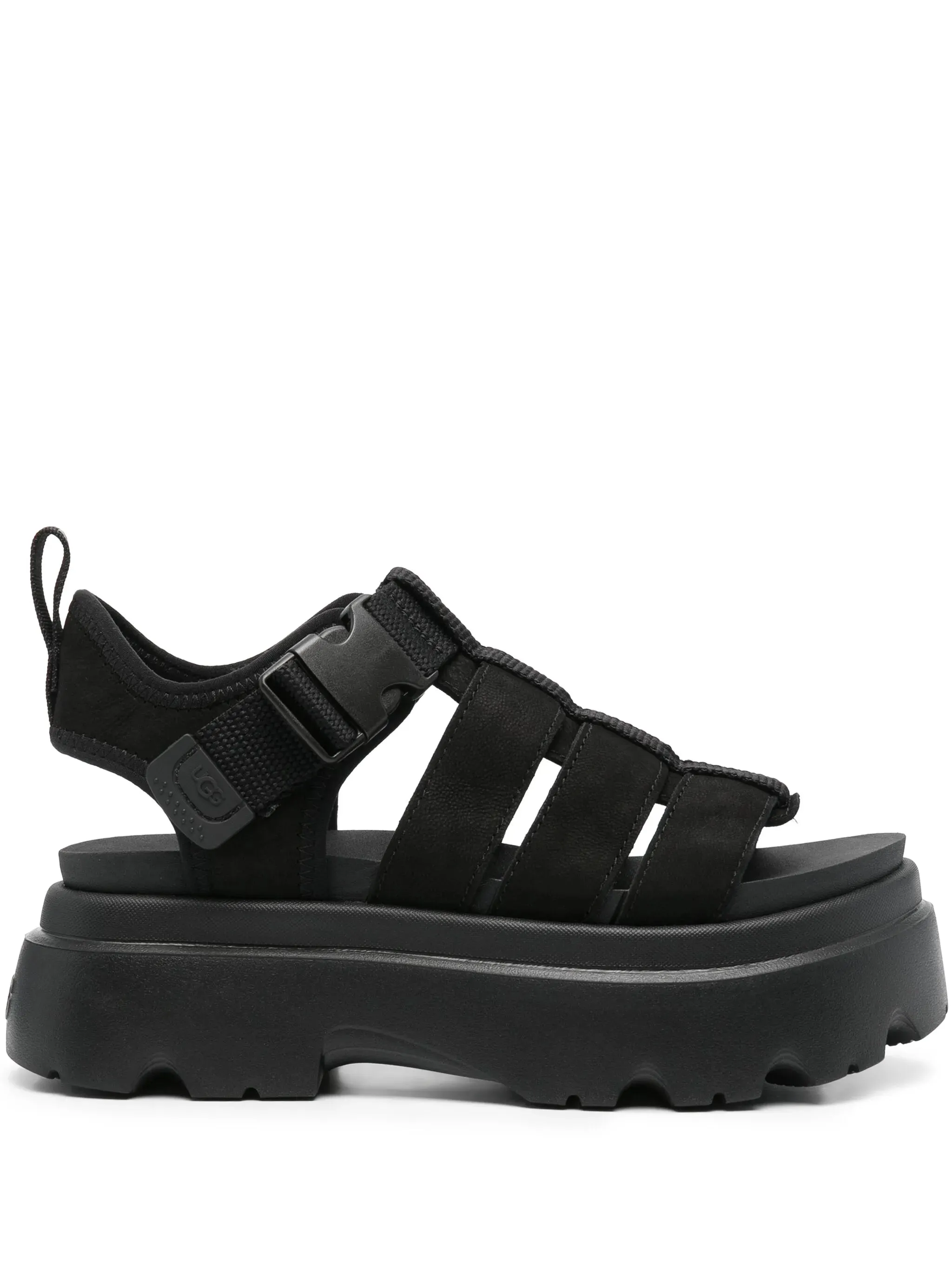 UGG WOMEN Cora Leather Sandals Black
