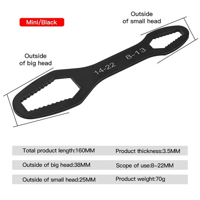 Universal Multifunctional Steel Torx 8-22mm "Tooth Profile" Factory Wrench