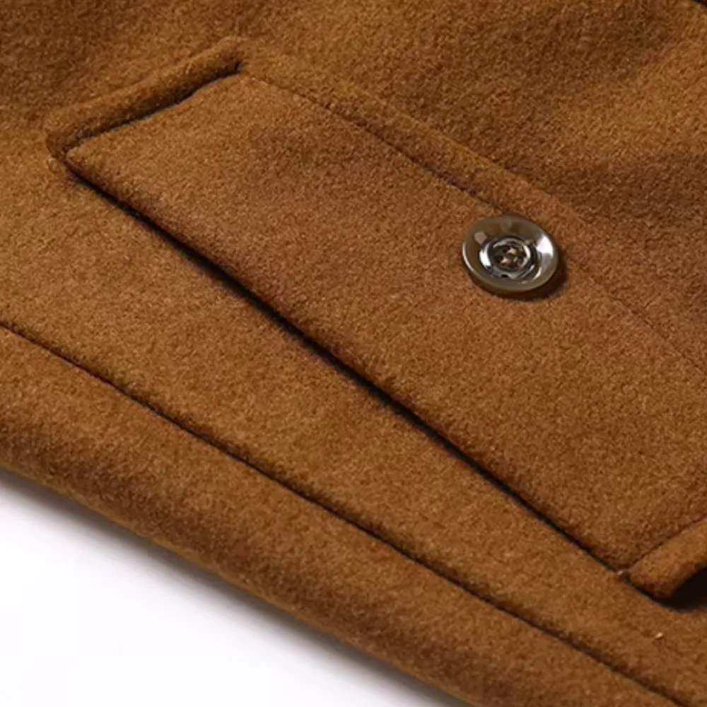 Vincenzo Dual Collar Wool Coat