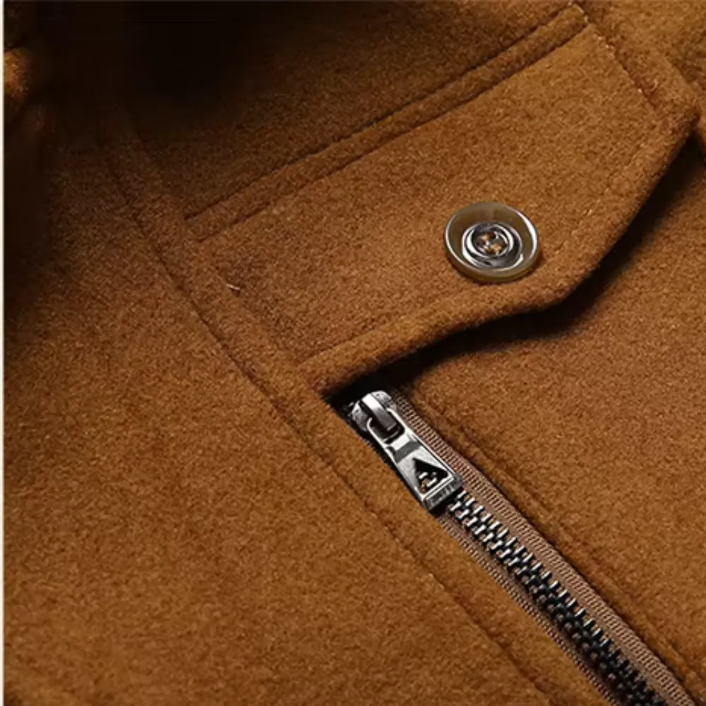 Vincenzo Dual Collar Wool Coat