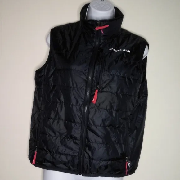 Vineyard Vines navy blue light weight quilt vest
