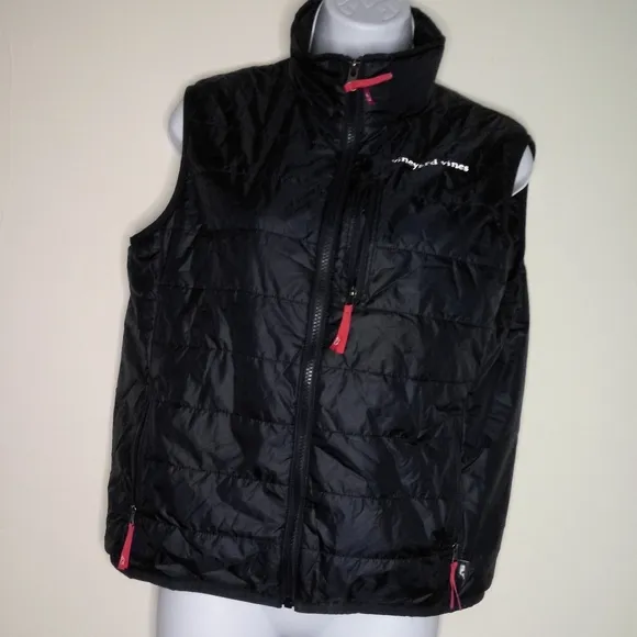 Vineyard Vines navy blue light weight quilt vest