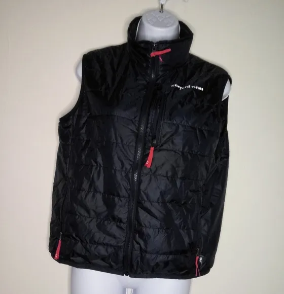 Vineyard Vines navy blue light weight quilt vest