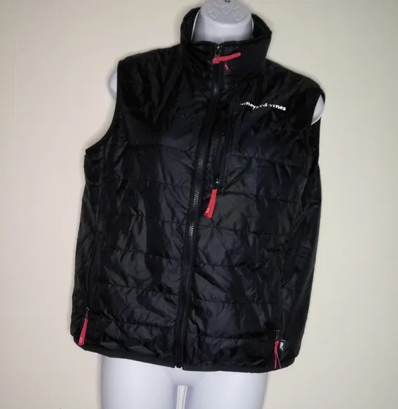 Vineyard Vines navy blue light weight quilt vest