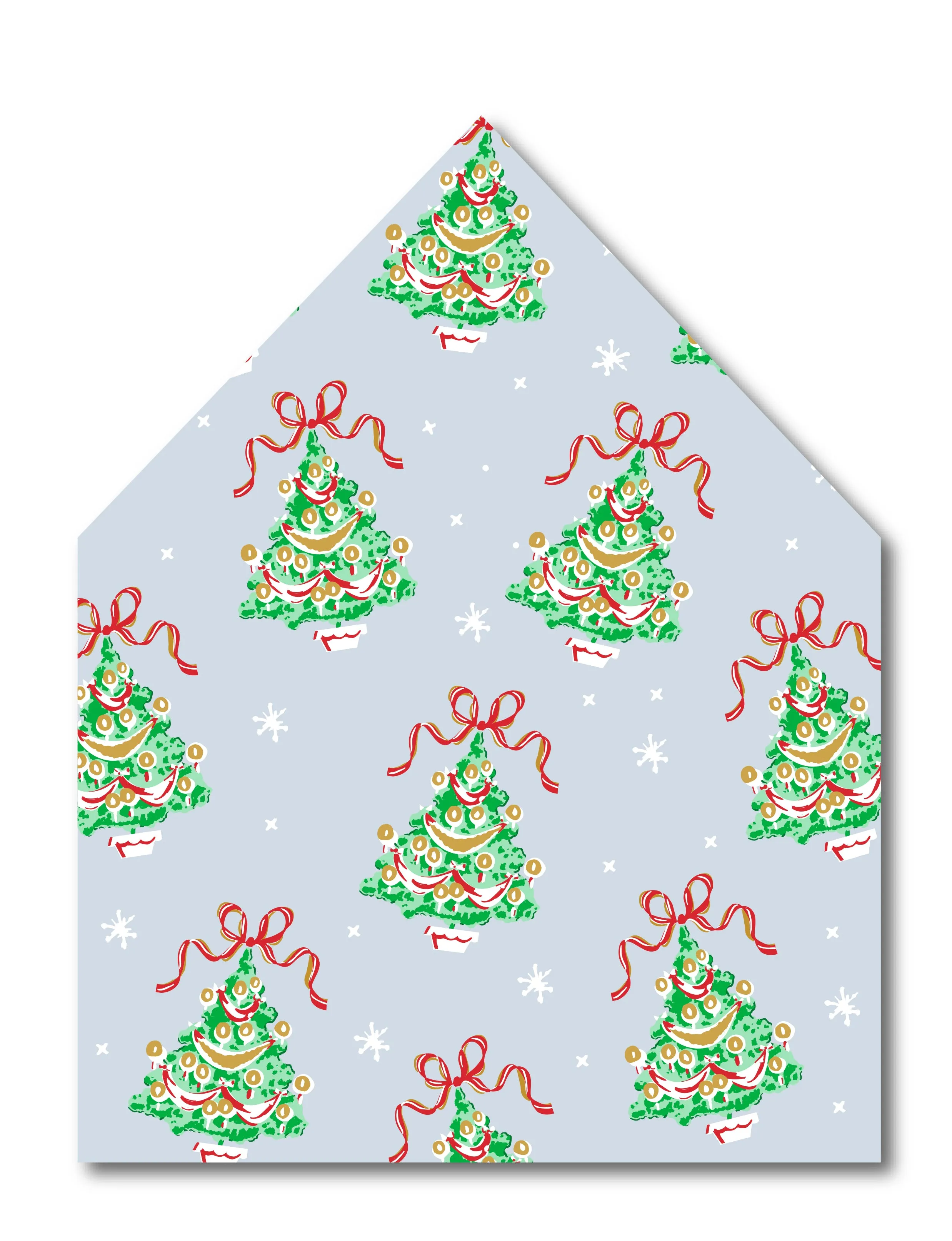 Vintage Tree Blue Envelope Liner