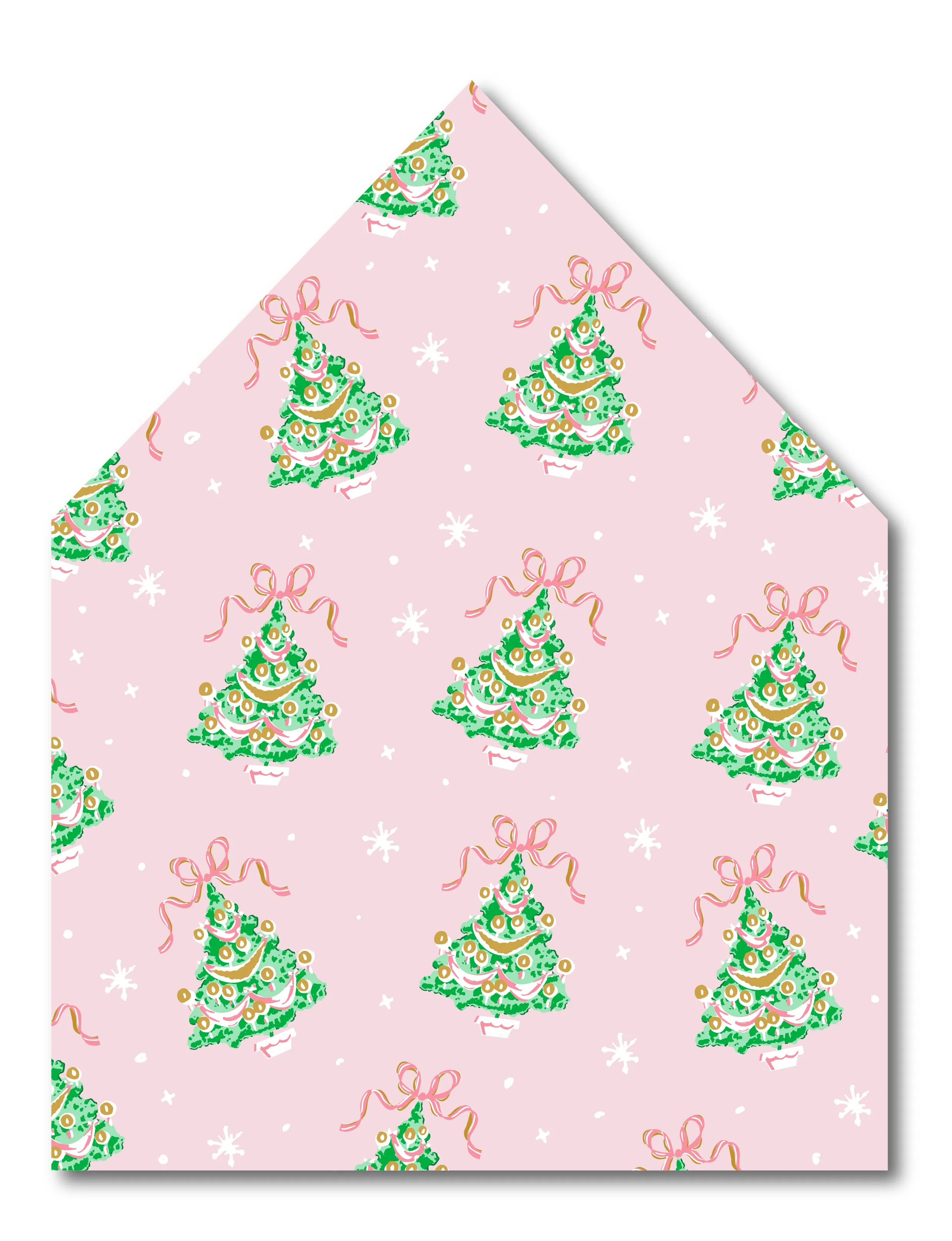 Vintage Tree Pink Envelope Liner