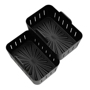 WAFE Silicone Air Fryer Ninja Liner 2PACK- RED/GREY