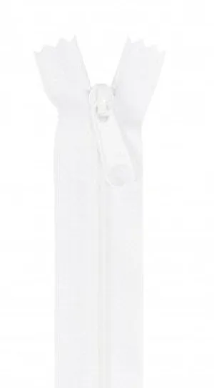White 24" Zipper