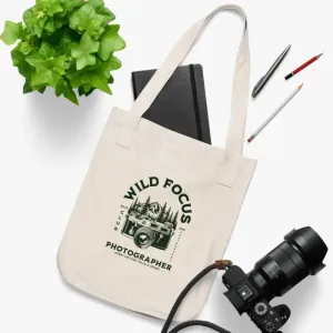 Wild Focus Organic Canvas Tote Bag