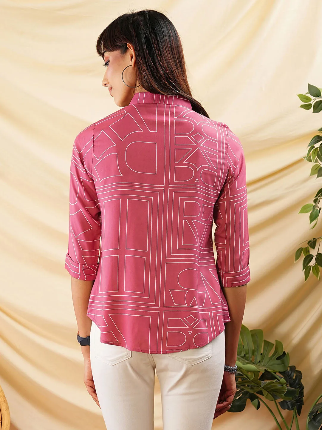 Women Coral Shirt - Ladies Cotton Comfort Fit Shirt - Zola