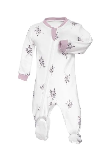Zippyjamz - Organic Footie - Spring Blossom