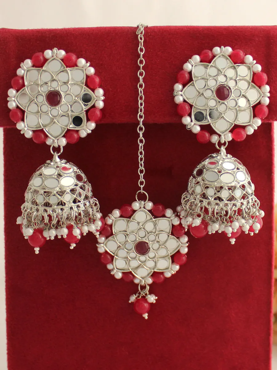 Ziya Mirror Earrings & Tikka