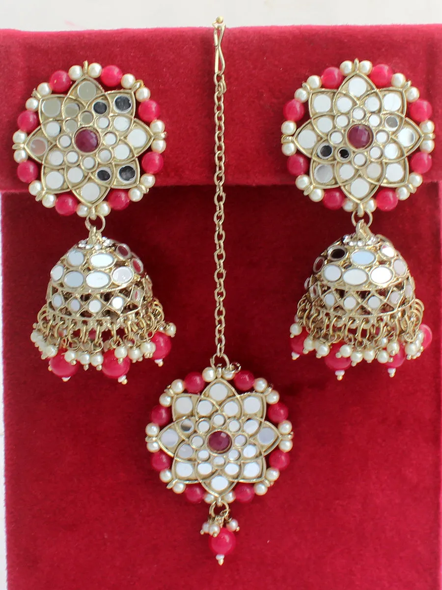 Ziya Mirror Earrings & Tikka