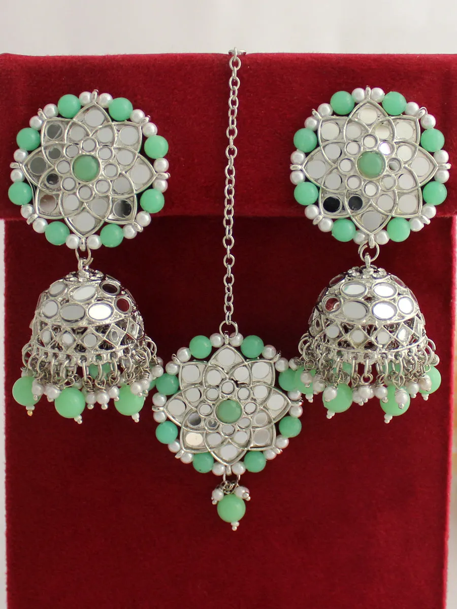 Ziya Mirror Earrings & Tikka