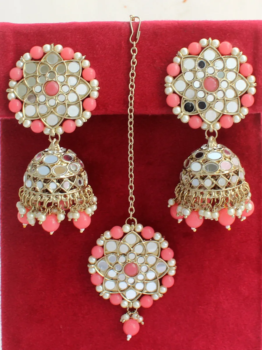 Ziya Mirror Earrings & Tikka