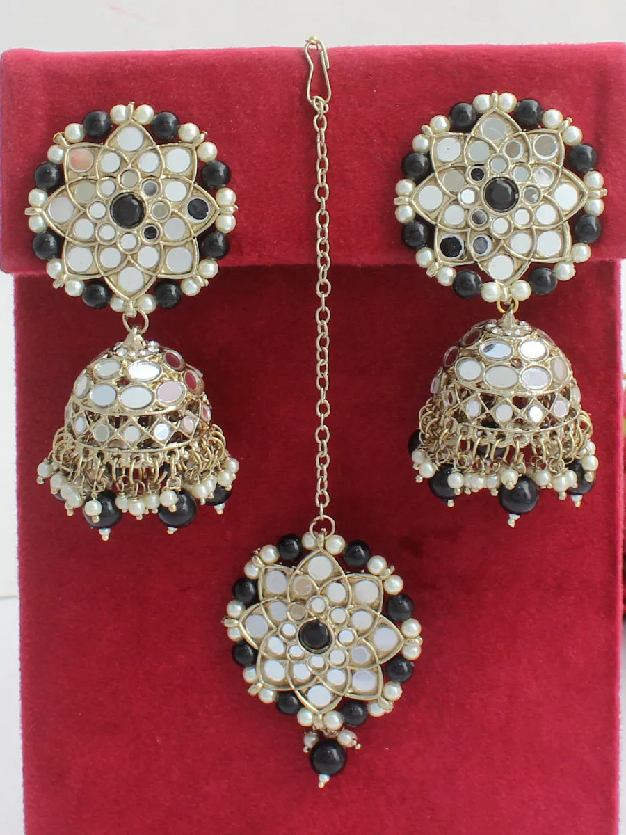 Ziya Mirror Earrings & Tikka