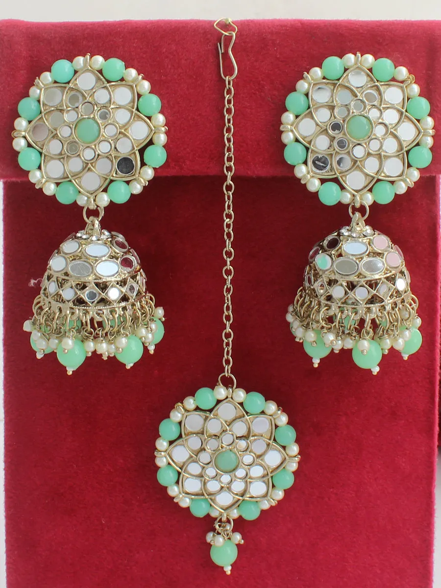 Ziya Mirror Earrings & Tikka