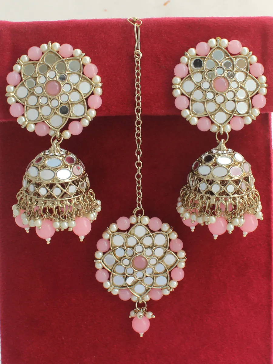 Ziya Mirror Earrings & Tikka