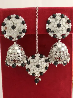 Ziya Mirror Earrings & Tikka
